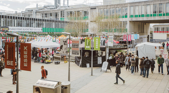 Market day at our Colchester Campus.-essex