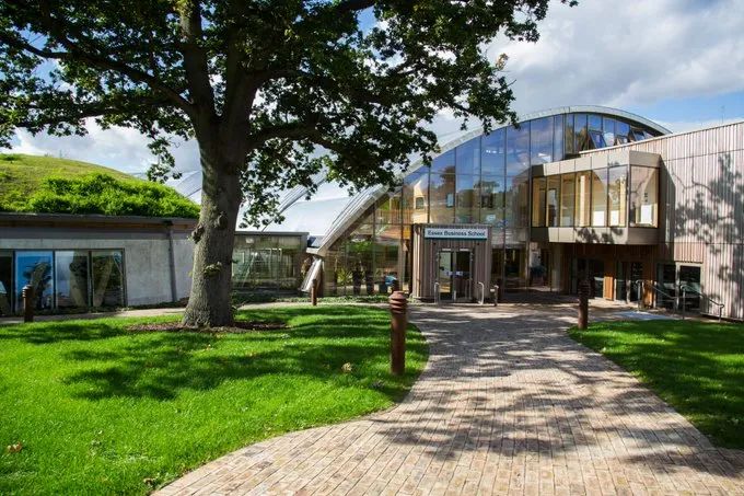 The main entrance to the Essex Business School